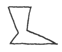Icon gehen Schwarz