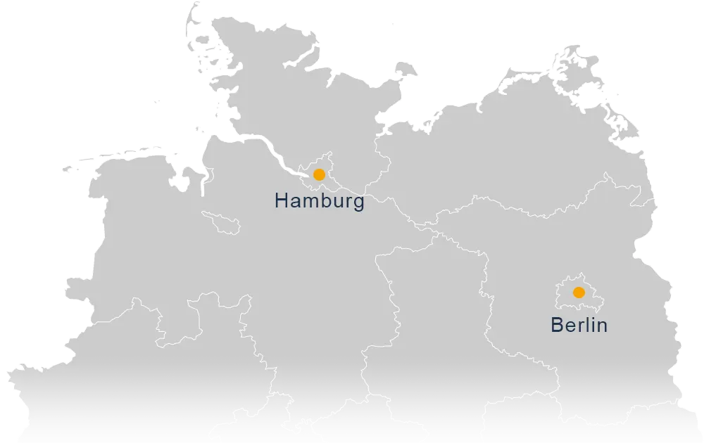 Karte - Hamburg / Berlin